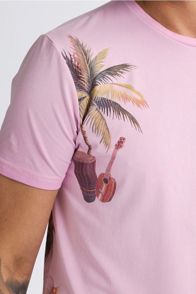 T SHIRT MET ARTWORK M 1050 TSR673 3169 Ice Pink